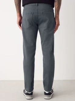 Blue Grey Mid Single Slim Fit Classic Stretch Jeans