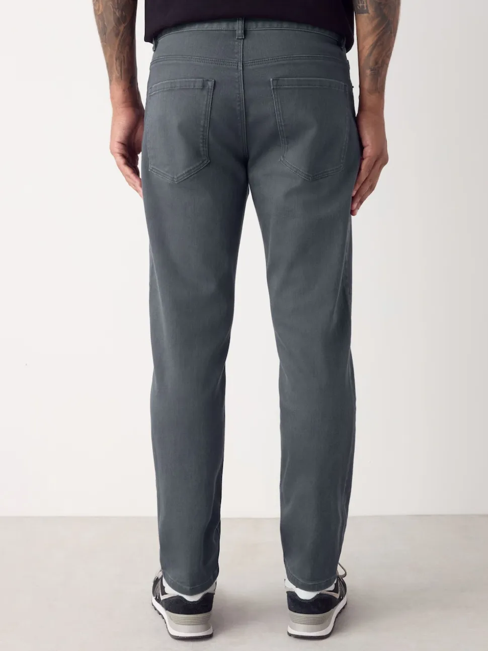 Blue Grey Mid Single Slim Fit Classic Stretch Jeans