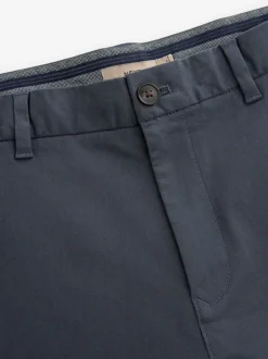Blue Grey Mid Slim Fit Stretch Chinos Trousers