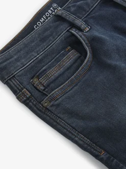 Blue Grey Vintage Slim Fit Comfort Stretch Jeans