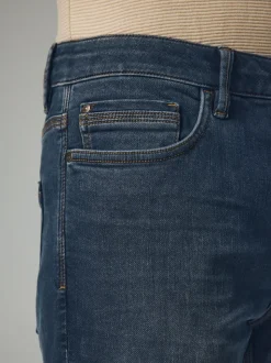 Blue Grey Vintage Slim Fit Comfort Stretch Jeans