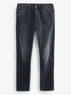 Blue Grey Vintage Slim Fit Comfort Stretch Jeans