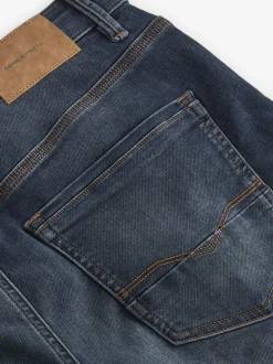 Blue Grey Vintage Slim Fit Comfort Stretch Jeans