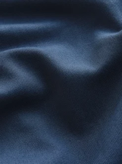 Blue Hem Pocket Shacket