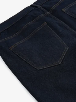 Blue Indigo Rinse Regular Tapered Fit Classic Stretch Jeans