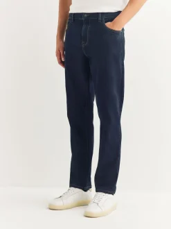 Blue Indigo Rinse Single Slim Fit Classic Stretch Jeans