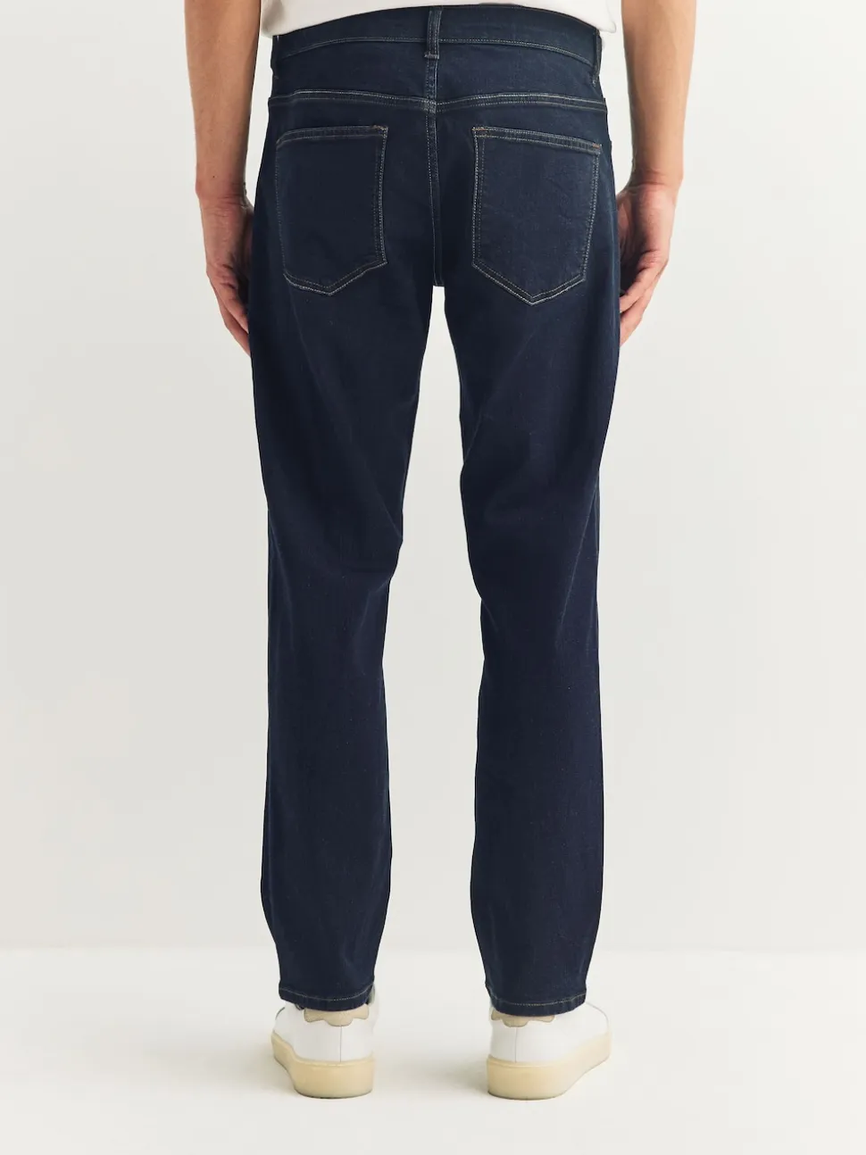 Blue Indigo Rinse Single Slim Fit Classic Stretch Jeans