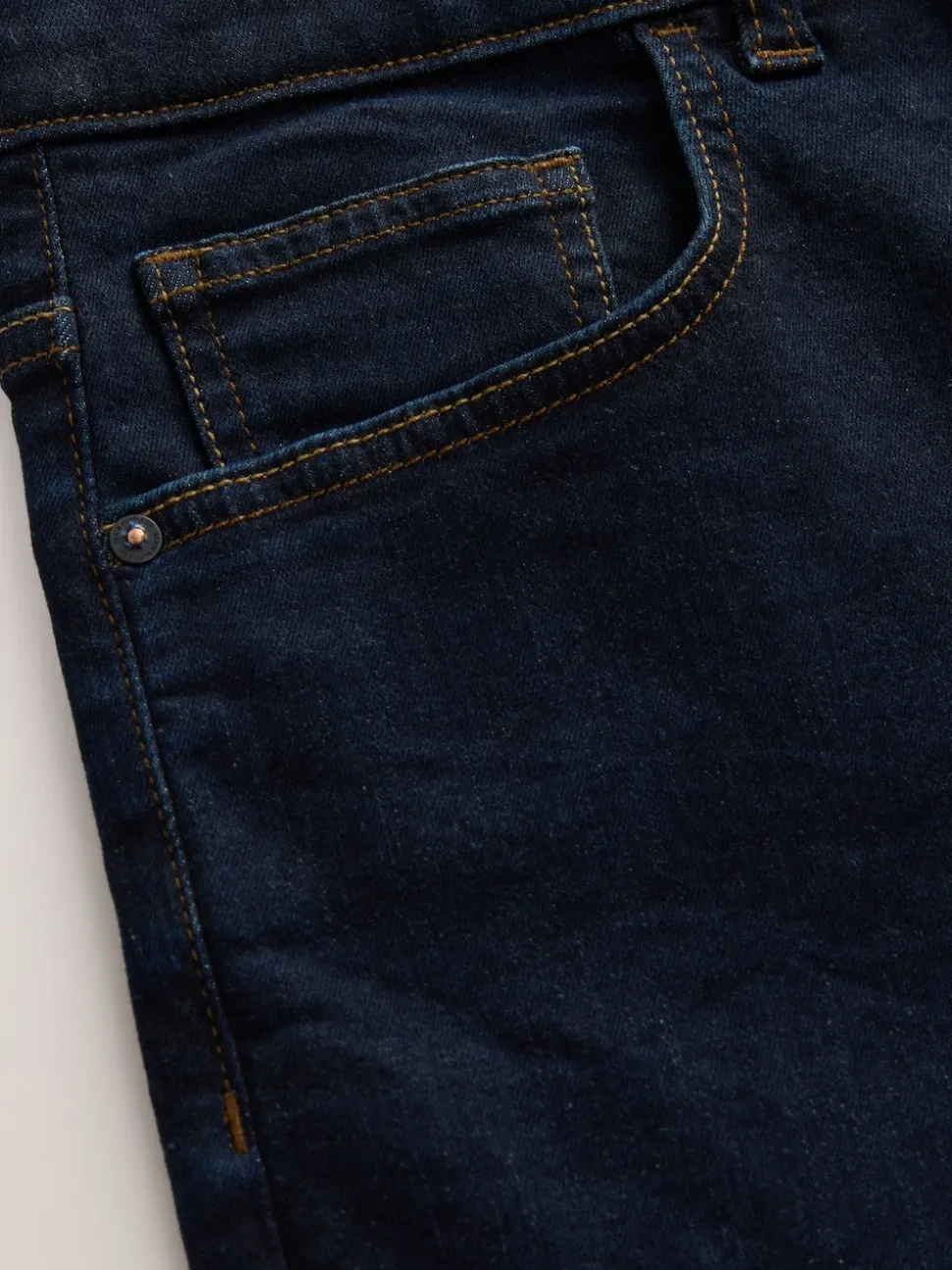 Blue Indigo Rinse Single Slim Fit Classic Stretch Jeans