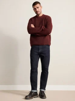 Blue Indigo Rinse Slim Fit Signature Selvedge Denim Jeans