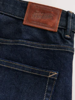 Blue Indigo Rinse Slim Fit Signature Selvedge Denim Jeans
