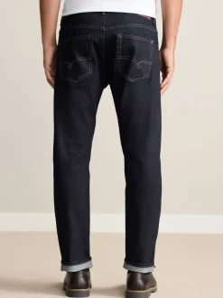 Blue Indigo Rinse Slim Fit Signature Selvedge Denim Jeans