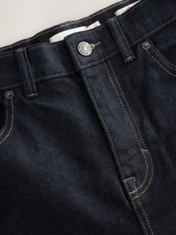 Blue Indigo Rinse Straight Fit Signature Selvedge Denim Jeans