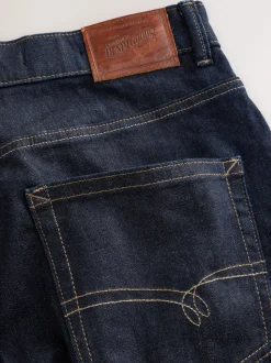 Blue Indigo Rinse Straight Fit Signature Selvedge Denim Jeans