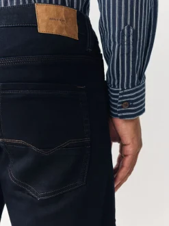 Blue Indigo Rinse Straight Fit Comfort Stretch Jeans