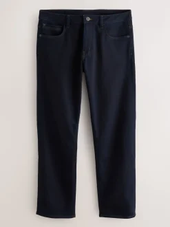 Blue Indigo Rinse Straight Fit Comfort Stretch Jeans