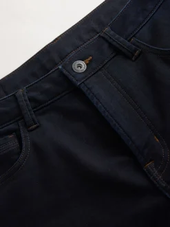 Blue Indigo Rinse Straight Fit Comfort Stretch Jeans