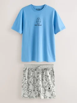 Blue Licence Mr Men Grumpy Short Pyjamas Set