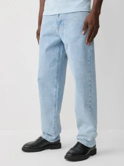 Blue Light Authentic Relaxed Fit Vintage Wash Denim Jeans