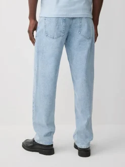 Blue Light Authentic Relaxed Fit Vintage Wash Denim Jeans