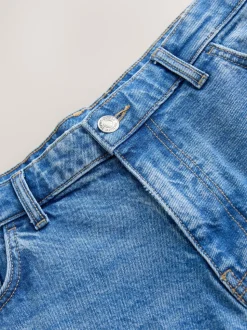 Blue Light Baggy Fit Vintage Wash Denim Jeans