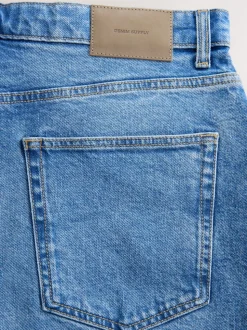 Blue Light Baggy Fit Vintage Wash Denim Jeans