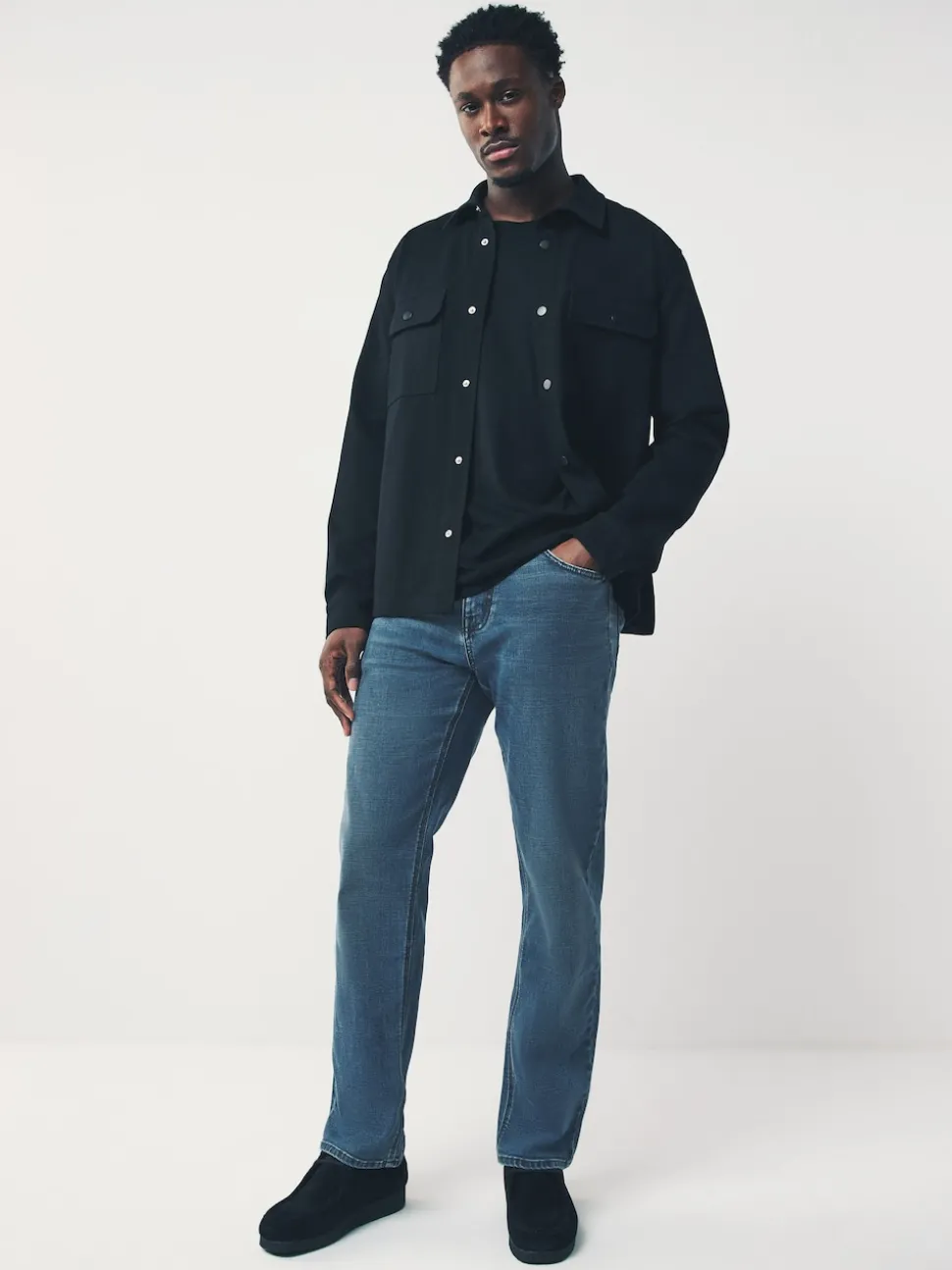 Blue Light Straight Fit Motionflex Jeans