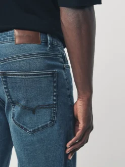 Blue Light Straight Fit Motionflex Jeans
