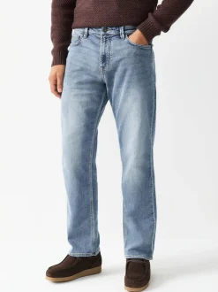 Blue Light Vintage Straight Fit Comfort Stretch Jeans