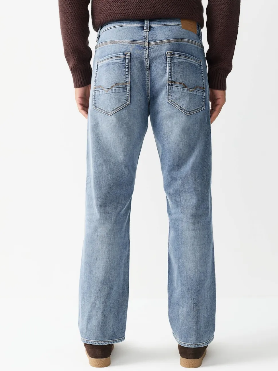 Blue Light Vintage Straight Fit Comfort Stretch Jeans