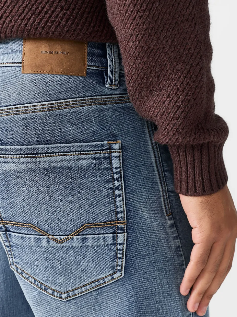 Blue Light Vintage Straight Fit Comfort Stretch Jeans