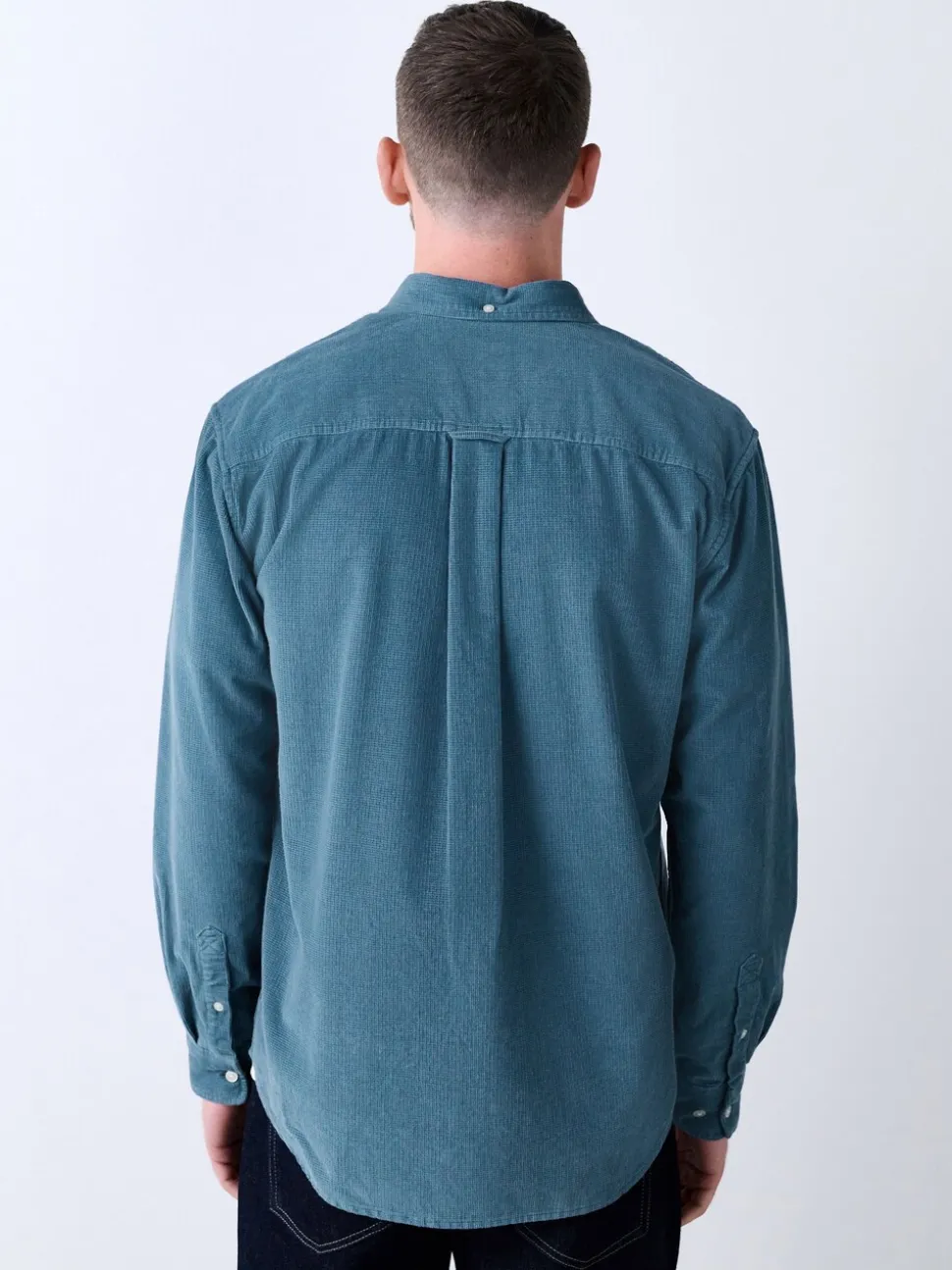 Blue Long Sleeve Cord Shirt