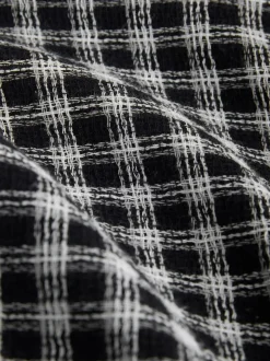 Blue Micro Check Long Sleeve Shirt