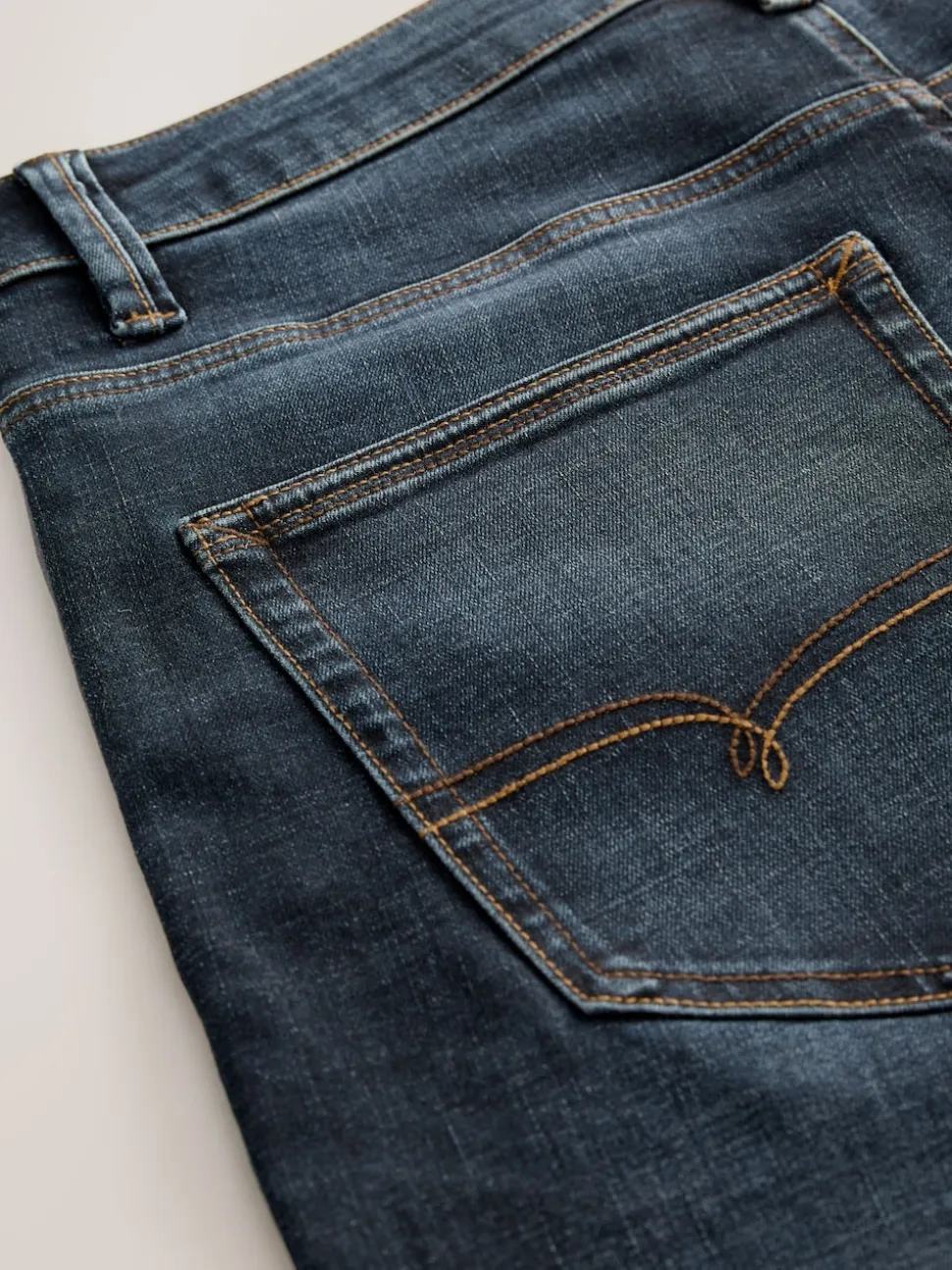 Blue Mid Indigo Relaxed Fit Motionflex Jeans