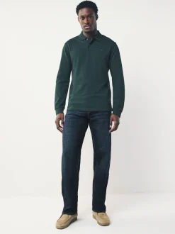 Blue Mid Indigo Relaxed Fit Motionflex Jeans