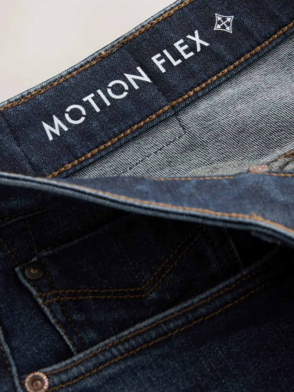 Blue Mid Indigo Slim Fit Motionflex Jeans