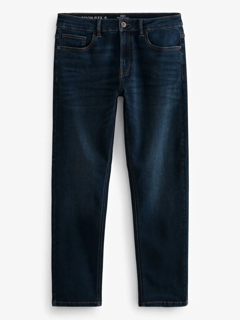 Blue Mid Indigo Straight Fit Motionflex Jeans