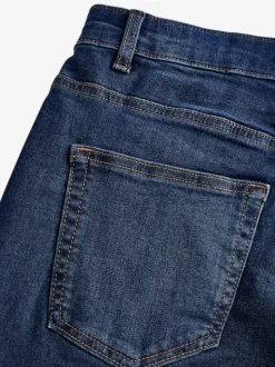 Blue Mid Regular Tapered Fit Classic Stretch Jeans