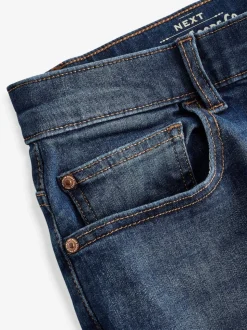 Blue Mid Regular Tapered Fit Classic Stretch Jeans