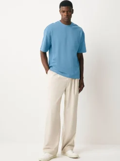 Blue Mid Relaxed Fit Heavyweight T-Shirt