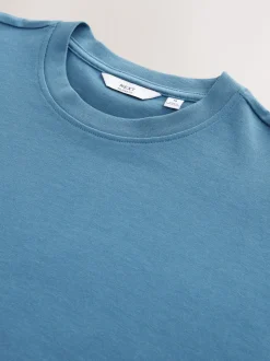 Blue Mid Relaxed Fit Heavyweight T-Shirt