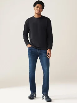 Blue Mid Single Skinny Fit Classic Stretch Jeans