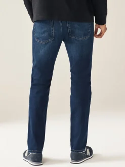 Blue Mid Single Skinny Fit Classic Stretch Jeans