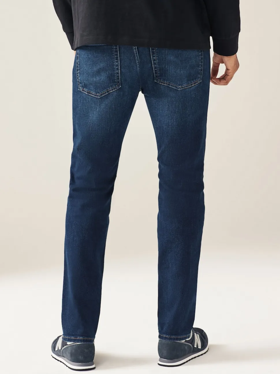 Blue Mid Single Skinny Fit Classic Stretch Jeans