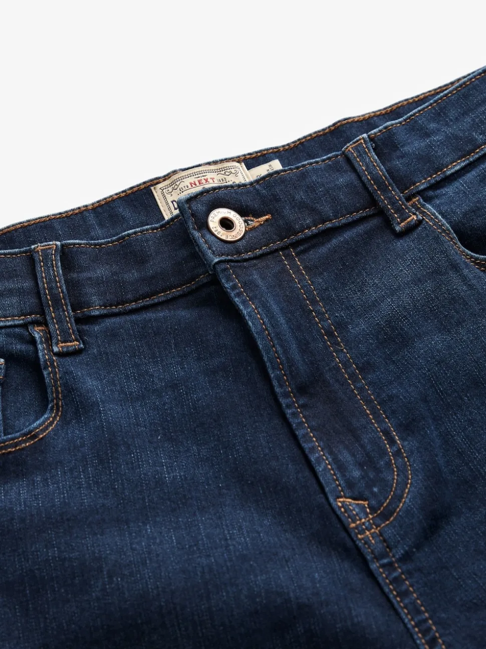 Blue Mid Single Skinny Fit Classic Stretch Jeans