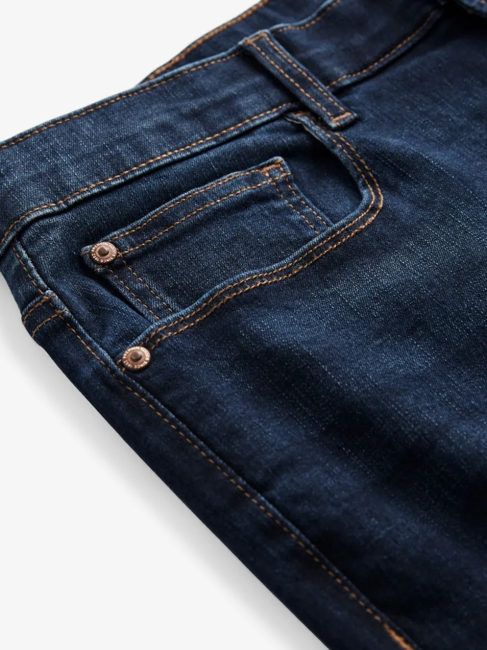 Blue Mid Single Skinny Fit Classic Stretch Jeans