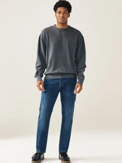 Blue Mid Single Slim Fit Classic Stretch Jeans