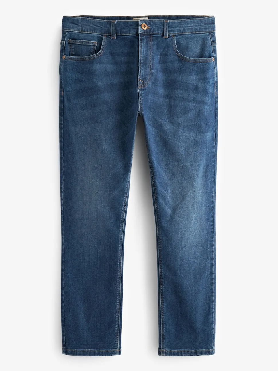 Blue Mid Single Slim Fit Classic Stretch Jeans