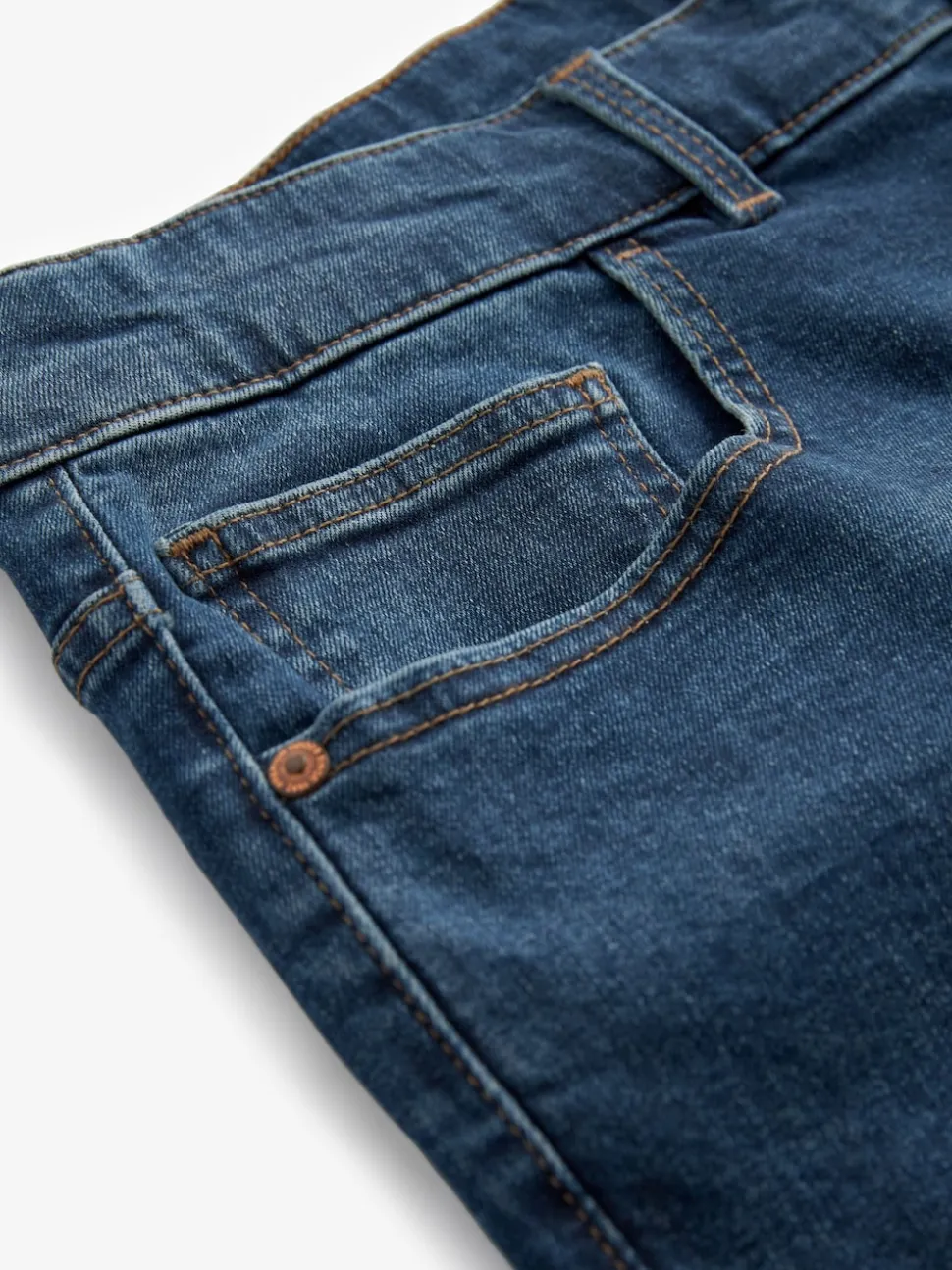 Blue Mid Single Slim Fit Classic Stretch Jeans