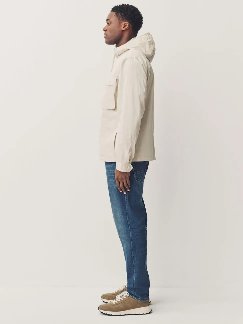Blue Mid Slim Fit Authentic Stretch Denim Jeans