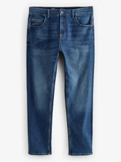 Blue Mid Slim Fit Authentic Stretch Denim Jeans